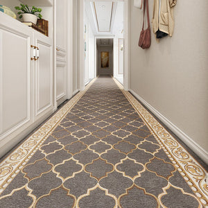 Modern Long Hallway Runners, Extra Long Narrow Runner Rugs, Washable Kitchen Runner Rugs, Stain-resistant Non Slip Entryway Brown Runner Rugs, Entrance Hallway Runners, Hallway Runners-artworkcanvas