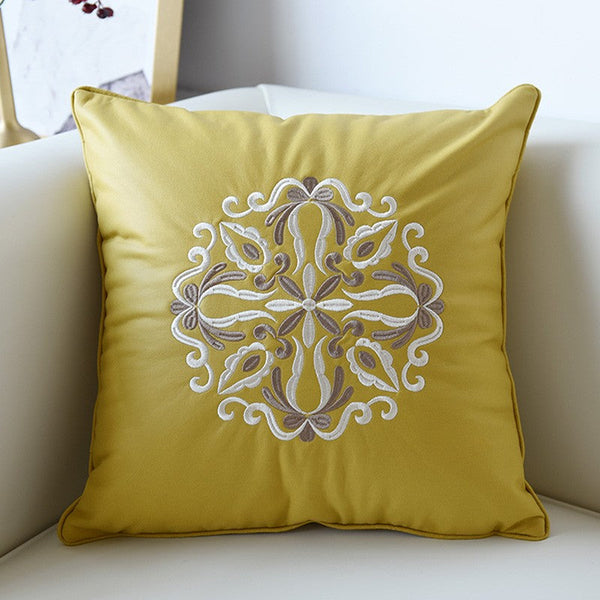 Modern Throw Pillows, Decorative Flower Pattern Throw Pillows for Couch, Contemporary Decorative Pillows, Modern Sofa Pillows-artworkcanvas