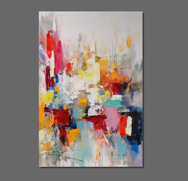 Simple Abstract Art, Wall Art Paintings for Bedroom, Large Paintings for Dining Room, Acrylic Painting on Canvas, Simple Modern Art Paintings-artworkcanvas