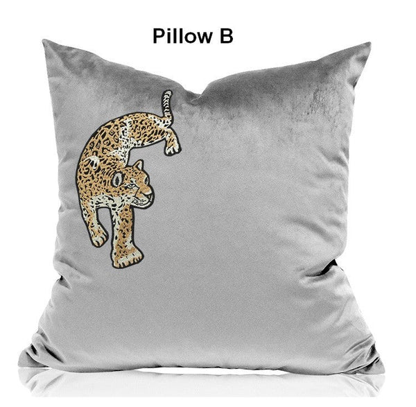 Cheetah Decorative Throw Pillows, Decorative Pillows for Living Room, Modern Sofa Pillows, Contemporary Throw Pillows-artworkcanvas