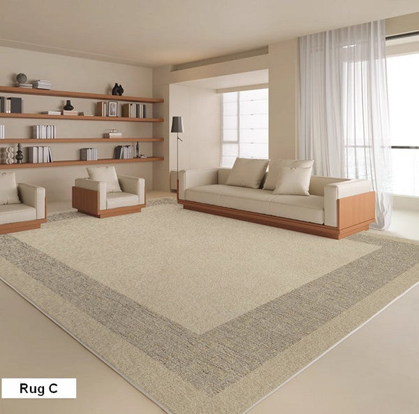 Bedroom Contemporary Soft Rugs, Rectangular Modern Rugs under Sofa, Large Modern Rugs in Living Room, Modern Rugs for Office, Dining Room Floor Carpets-artworkcanvas