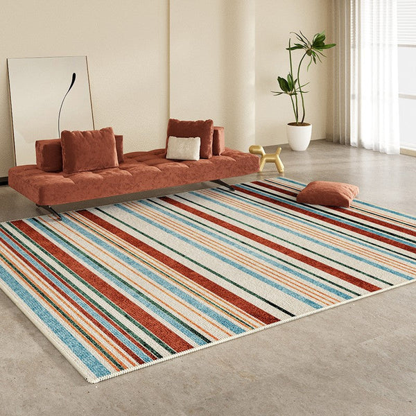 Abstract Area Rugs for Living Room, Modern Carpets for Kitchen, Geometric Contemporary Modern Rugs Next to Bed, Modern Rugs under Dining Room Table-artworkcanvas