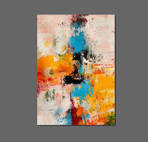 Modern Abstract Art for Bedroom, Abstract Acrylic Wall Painting, Hand Painted Wall Painting, Extra Large Paintings for Living Room, Simple Painting Ideas-artworkcanvas