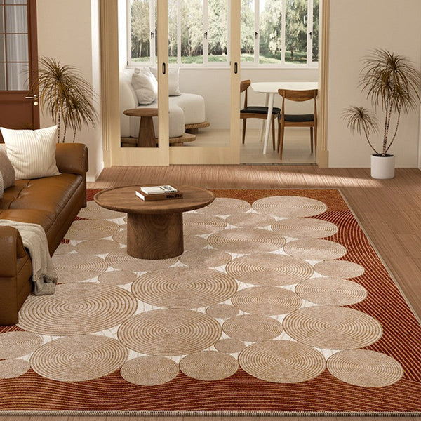 Bedroom Contemporary Soft Rugs, Large Rectangular Modern Rugs under Sofa, Mid Century Modern Rugs in Living Room, Dining Room Floor Carpets-artworkcanvas