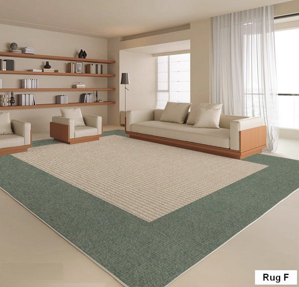 Bedroom Contemporary Soft Rugs, Rectangular Modern Rugs under Sofa, Large Modern Rugs in Living Room, Modern Rugs for Office, Dining Room Floor Carpets-artworkcanvas