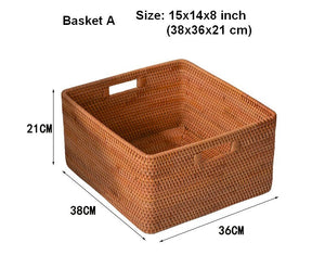 Storage Baskets for Bedroom, Extra Large Storage Basket for Clothes, Rectangular Storage Baskets, Storage Basket for Shelves-artworkcanvas