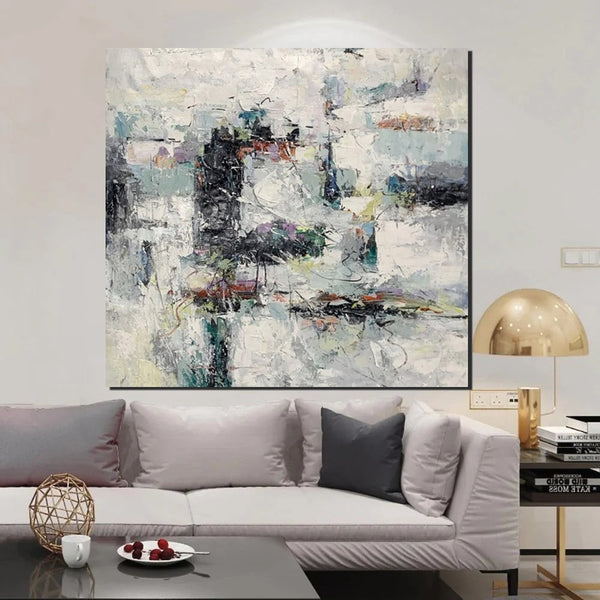 Large Simple Modern Art, Abstract Acrylic Painting, Bedroom Wall Art Paintings, Contemporary Wall Art Paintings, Acrylic Paintings for Living Room-artworkcanvas