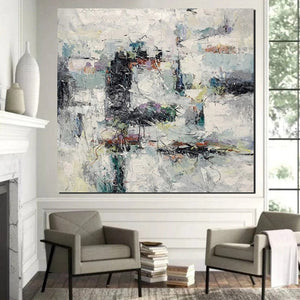 Large Simple Modern Art, Abstract Acrylic Painting, Bedroom Wall Art Paintings, Contemporary Wall Art Paintings, Acrylic Paintings for Living Room-artworkcanvas