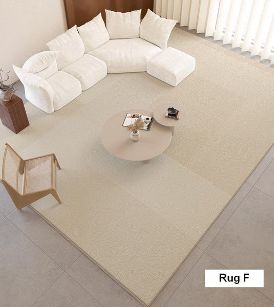 Modern Rugs for Dining Room, Bedroom Modern Rugs, Cream Color Geometric Modern Rugs, Contemporary Soft Rugs for Living Room-artworkcanvas