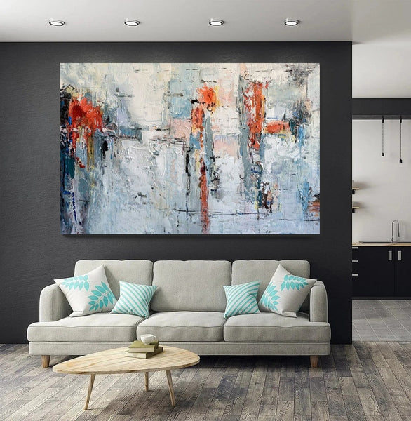 Abstract Acrylic Paintings for Living Room, Buy Paintings Online, Heavy Texture Canvas Art, Modern Contemporary Artwork-artworkcanvas