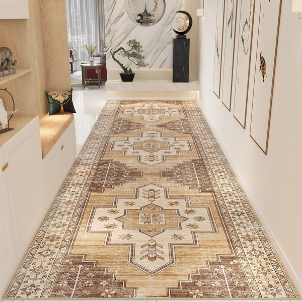 Entryway Runner Rug Ideas, Non Slip Entrance Runner Rugs, Bedside Runner Rugs, Traditional Morocco Long Narrow Runner Rugs, Extra Long Hallway Runners-artworkcanvas