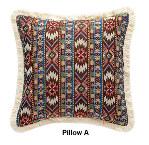 Oriental Throw Pillow for Couch, Bohemian Decorative Sofa Pillows for Living Room, Modern Geometric Decorative Throw Pillows for Bedroom-artworkcanvas