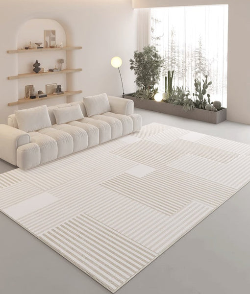 Bedroom Modern Rugs, Large Modern Rugs for Sale, Contemporary Floor Carpets under Sofa, Modern Area Rug in Living Room-artworkcanvas