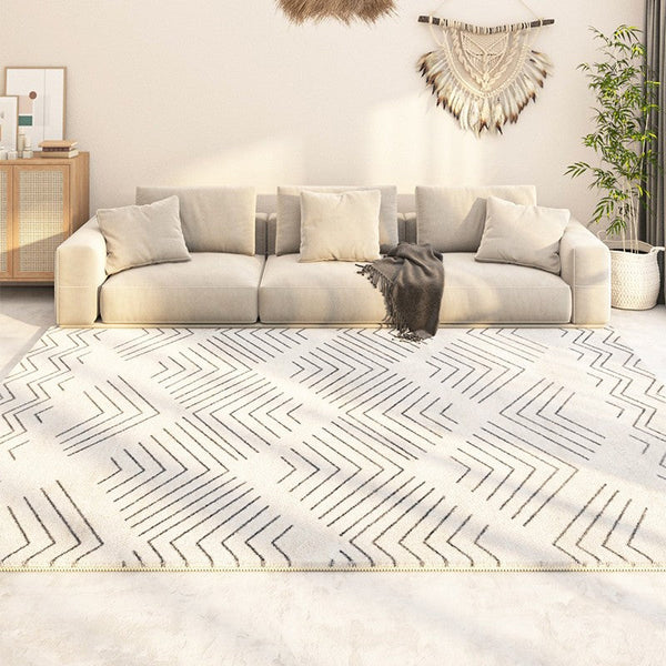 Contemporary Rug Ideas for Living Room, Entryway Modern Runner Rugs, Modern Runner Rugs Next to Bed, Extra Large Modern Rugs for Dining Room-artworkcanvas