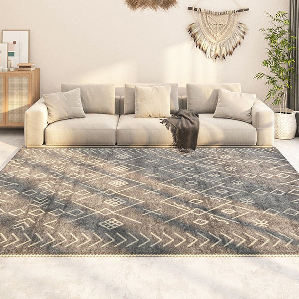 Morocco Contemporary Rug Ideas for Living Room, Hallway Modern Runner Rugs, Modern Runner Rugs Next to Bed, Large Modern Rugs for Dining Room-artworkcanvas