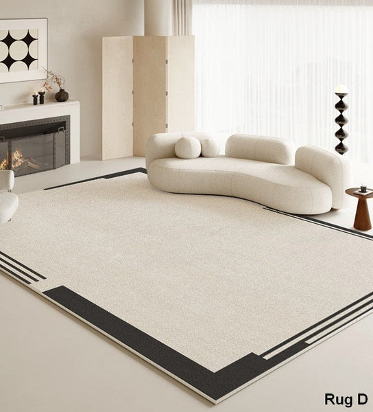 Bedroom Modern Floor Rugs, Large Area Rugs for Office, Modern Area Rug for Living Room, Contemporary Area Rugs under Sofa-artworkcanvas