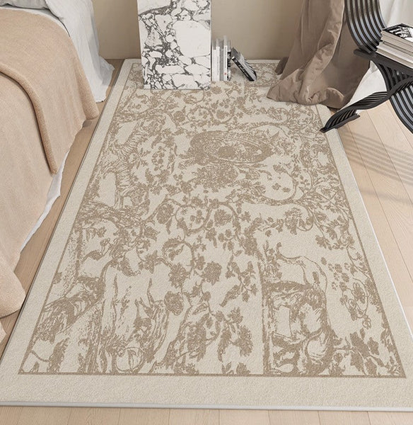 Contemporary Modern Rugs for Living Room, French Style Modern Rugs for Interior Design, Modern Rugs for Dining Room, Thick Soft Rugs under Coffee Table-artworkcanvas