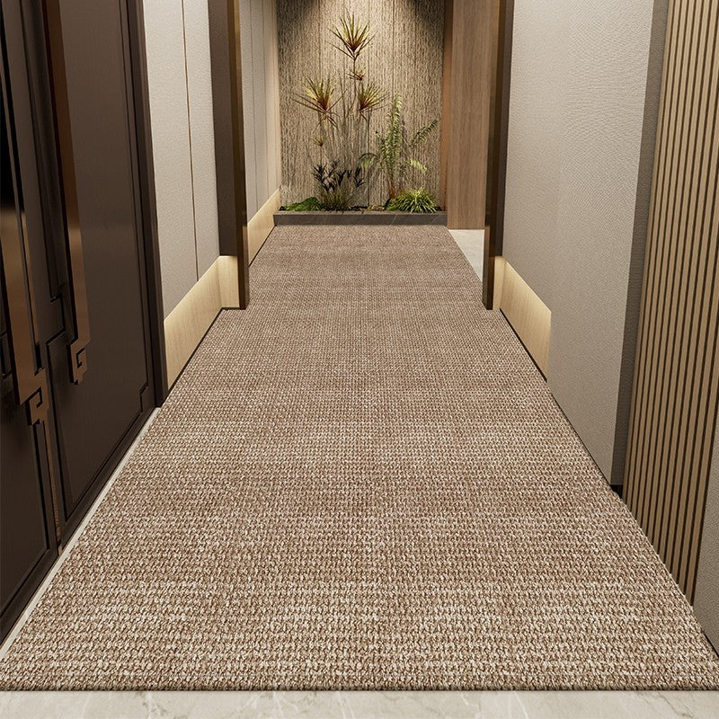 Brown Modern Long Hallway Runners, Entryway Runner Rug Ideas, Non Slip Hallway Runner Rugs, Entrance Hallway Runners, Extra Long Narrow Runner Rugs, Kitchen Runner Rugs-artworkcanvas