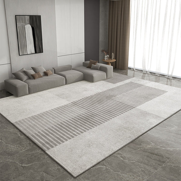 Living Room Modern Rugs, Dining Room Geometric Modern Rugs, Bedroom Modern Rugs, Extra Large Gray Contemporary Modern Rugs for Office-artworkcanvas