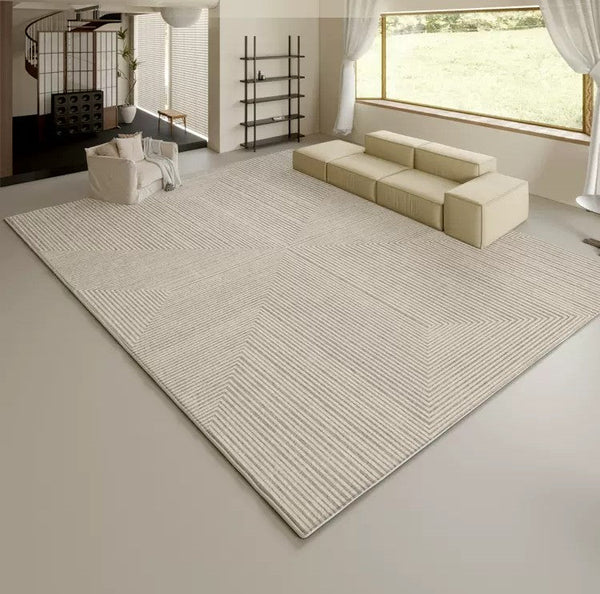 Soft Modern Rugs under Coffee Table, Modern Living Room Area Rugs, Geometric Floor Carpets, Bedroom Modern Rugs, Modern Rugs for Dining Room Table-artworkcanvas