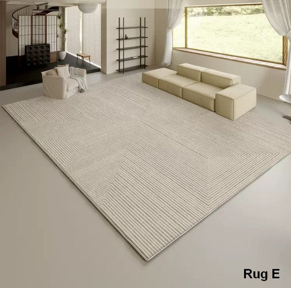 Modern Living Room Area Rugs, Soft Modern Rugs under Coffee Table, Bedroom Modern Rugs, Modern Rugs for Dining Room Table, Geometric Floor Carpets-artworkcanvas