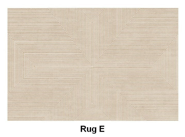 Soft Modern Rugs under Coffee Table, Modern Living Room Area Rugs, Geometric Floor Carpets, Bedroom Modern Rugs, Modern Rugs for Dining Room Table-artworkcanvas