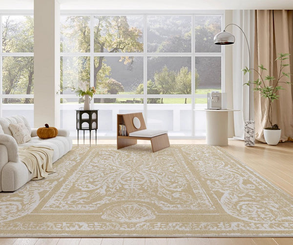 Living Room Contemporary Modern Rugs, Mid Century Modern Rugs for Interior Design, Soft Rugs under Coffee Table, Thick French Style Modern Rugs for Dining Room-artworkcanvas