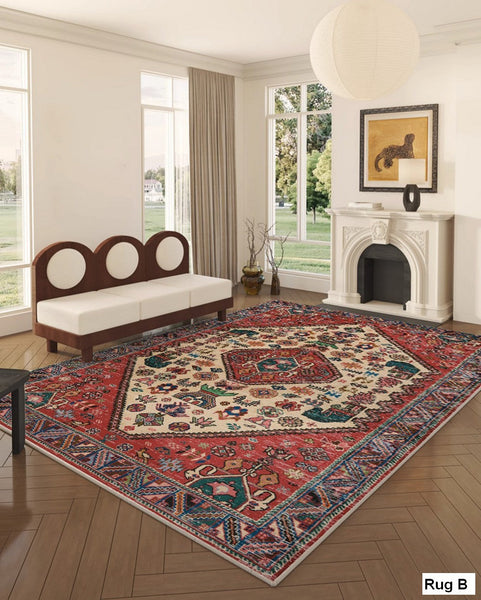 Extra Large Vintage Persian Rugs, Antique Persian Rug, Oversized Area Rugs for Living Room, Vintage Rugs for Bedroom, Persain Rugs for Dining Room-artworkcanvas