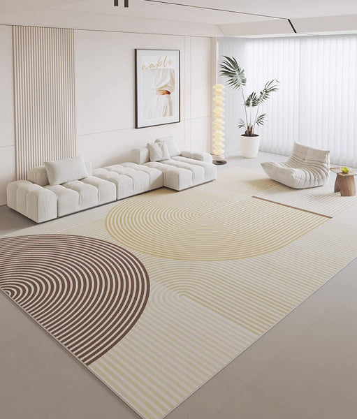 Modern Living Room Rug Placement Ideas, Modern Geometric Carpets for Office, Bedroom Modern Area Rugs, Modern Area Rugs under Dining Room Table-artworkcanvas