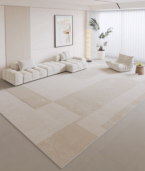 Unique Contemporary Modern Rugs, Large Geometric Carpets, Extra Large Modern Rugs under Dining Room Table, Abstract Modern Rugs for Living Room-artworkcanvas