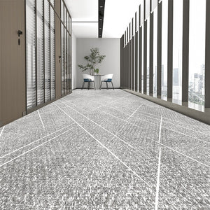 Gray Modern Long Hallway Runners, Long Entryway Runner Rug Ideas, Hallway Runner Rugs, Entrance Hallway Runners, Long Narrow Runner Rugs-artworkcanvas