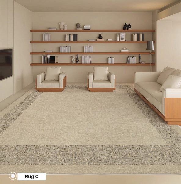 Bedroom Contemporary Soft Rugs, Rectangular Modern Rugs under Sofa, Large Modern Rugs in Living Room, Modern Rugs for Office, Dining Room Floor Carpets-artworkcanvas