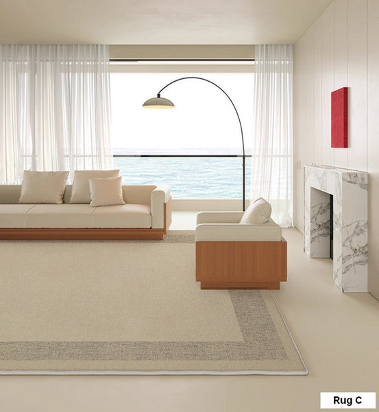 Living Room Modern Rugs, Bedroom Contemporary Soft Rugs, Rectangular Modern Rugs under Sofa, Modern Rugs for Office, Dining Room Floor Carpets-artworkcanvas