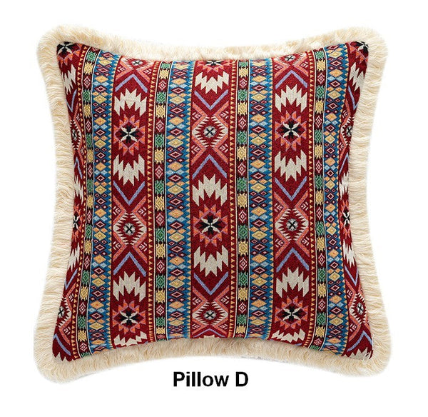 Unique Decorative Throw Pillows, Bohemian Decorative Sofa Pillows for Living Room, Extra Large Modern Geometric Pillows, Oriental Throw Pillow for Couch-artworkcanvas