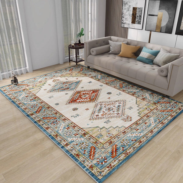 Morocco Area Rugs for Living Room, Traditional Persain Rugs for Bedroom, Traditional Colorful Persian Rugs, Vintage Area Rugs for Dining Room-artworkcanvas