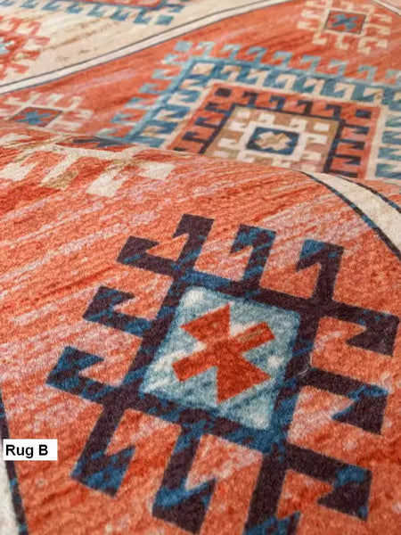 Vintage Area Rugs for Dining Room, Morocco Area Rugs for Living Room, Traditional Persain Rugs for Bedroom, Traditional Colorful Persian Rugs-artworkcanvas