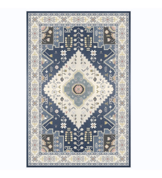 Vintage Area Rugs for Dining Room, Morocco Area Rugs for Living Room, Traditional Persain Rugs for Bedroom, Traditional Colorful Persian Rugs-artworkcanvas