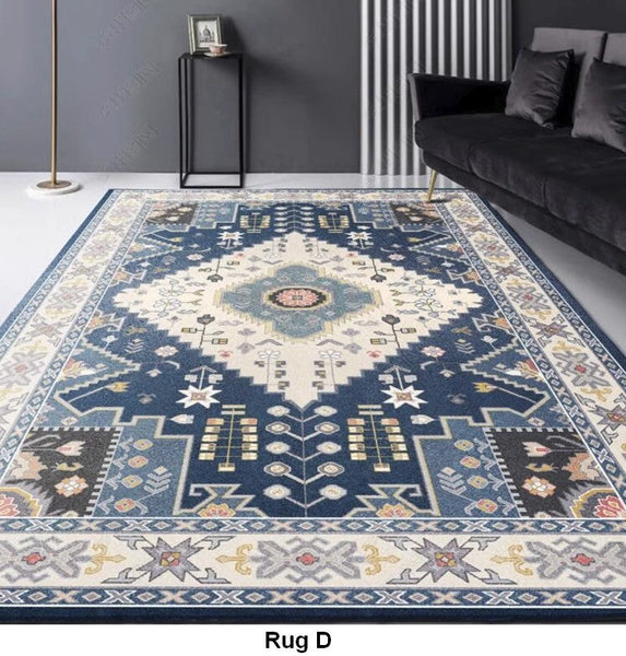 Morocco Area Rugs for Living Room, Traditional Persain Rugs for Bedroom, Traditional Colorful Persian Rugs, Vintage Area Rugs for Dining Room-artworkcanvas