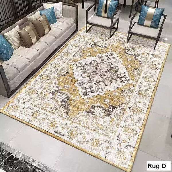 Vintage Area Rugs for Dining Room, Morocco Area Rugs for Living Room, Traditional Persain Rugs for Bedroom, Traditional Colorful Persian Rugs-artworkcanvas