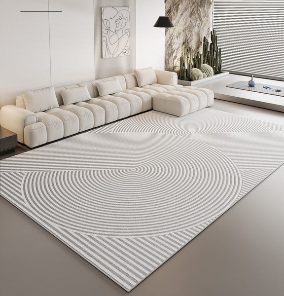 Large Contemporary Modern Rugs for Living Room, Modern Area Rugs for Dining Room Table, Abstract Geometric Modern Rugs, Simple Modern Rugs for Bedroom-artworkcanvas