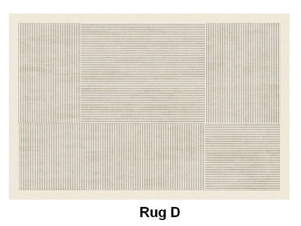 Soft Modern Rugs under Coffee Table, Modern Living Room Area Rugs, Geometric Floor Carpets, Bedroom Modern Rugs, Modern Rugs for Dining Room Table-artworkcanvas