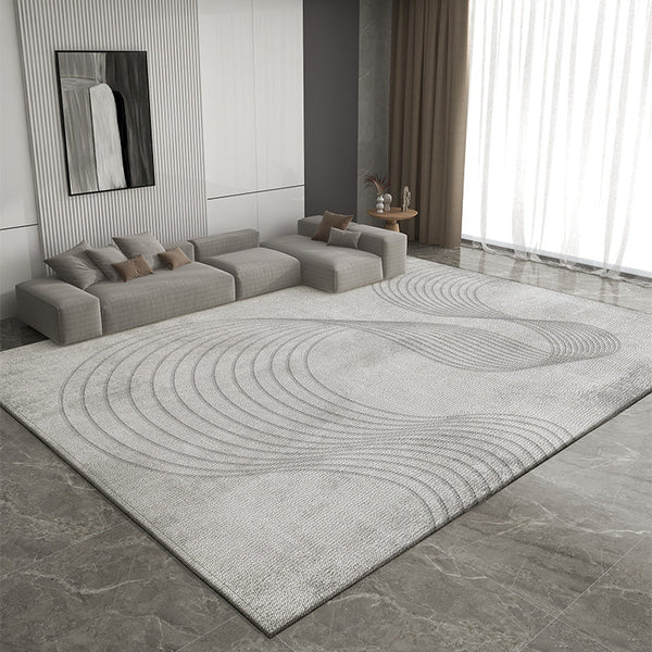 Geometric Modern Rugs for Sale, Modern Rug Placement Ideas for Living Room, Gray Rugs for Dining Room, Contemporary Modern Rugs for Bedroom-artworkcanvas