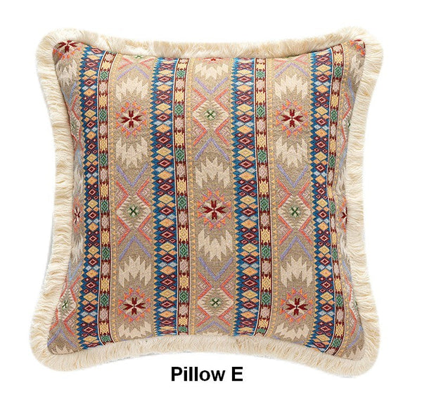 Unique Decorative Throw Pillows, Bohemian Decorative Sofa Pillows for Living Room, Extra Large Modern Geometric Pillows, Oriental Throw Pillow for Couch-artworkcanvas