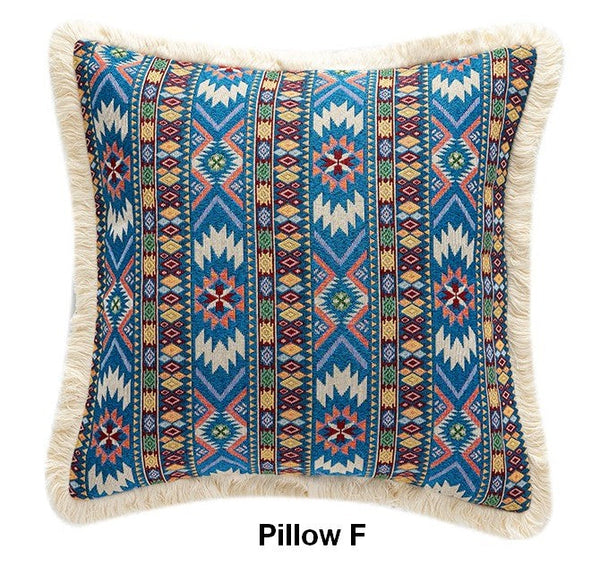 Unique Decorative Throw Pillows, Bohemian Decorative Sofa Pillows for Living Room, Extra Large Modern Geometric Pillows, Oriental Throw Pillow for Couch-artworkcanvas