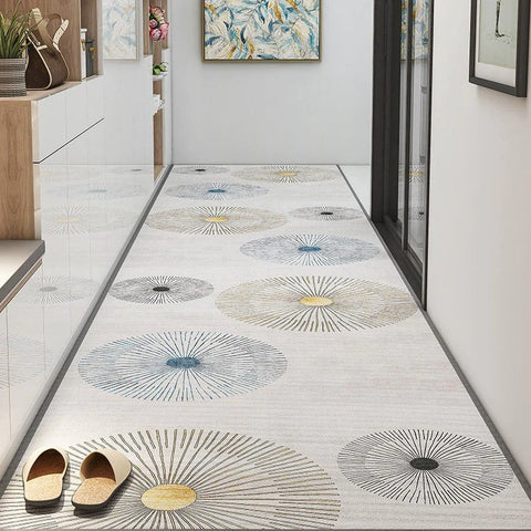 Modern Extra Long Hallway Runners, Easy Care Kitchen Runner Rugs, Stain-resistant Non Slip Entryway Runner Rug Ideas, Long Hallway Runners, Long Narrow Runner Rugs, Entrance Hallway Runners-artworkcanvas