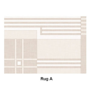 Geometric Modern Rug Placement Ideas for Living Room, Contemporary Area Rugs for Dining Room, Modern Rug Ideas for Bedroom-artworkcanvas