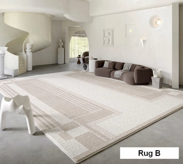 Modern Rug Ideas for Bedroom, Geometric Modern Rug Placement Ideas for Living Room, Contemporary Area Rugs for Dining Room-artworkcanvas