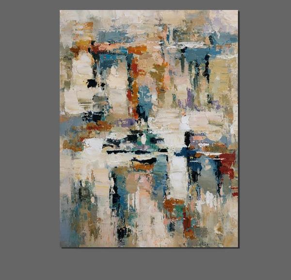 Hand Painted Canvas Art, Modern Paintings for Living Room, Simple Painting Ideas for Bedroom, Palette Knife Paintings-artworkcanvas