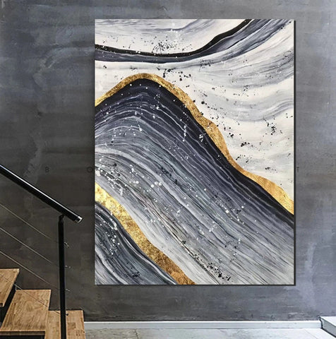 Abstract Canvas Painting, Extra Large Abstract Artwork, Modern Paintings for Dining Room, Hand Painted Wall Painting-artworkcanvas