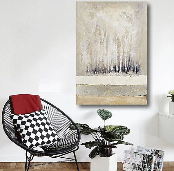 Simple Modern Acrylic Paintings, Forest Tree Painting, Canvas Painting Landscape, Abstract Landscape Painting, Paintings for Living Room-artworkcanvas